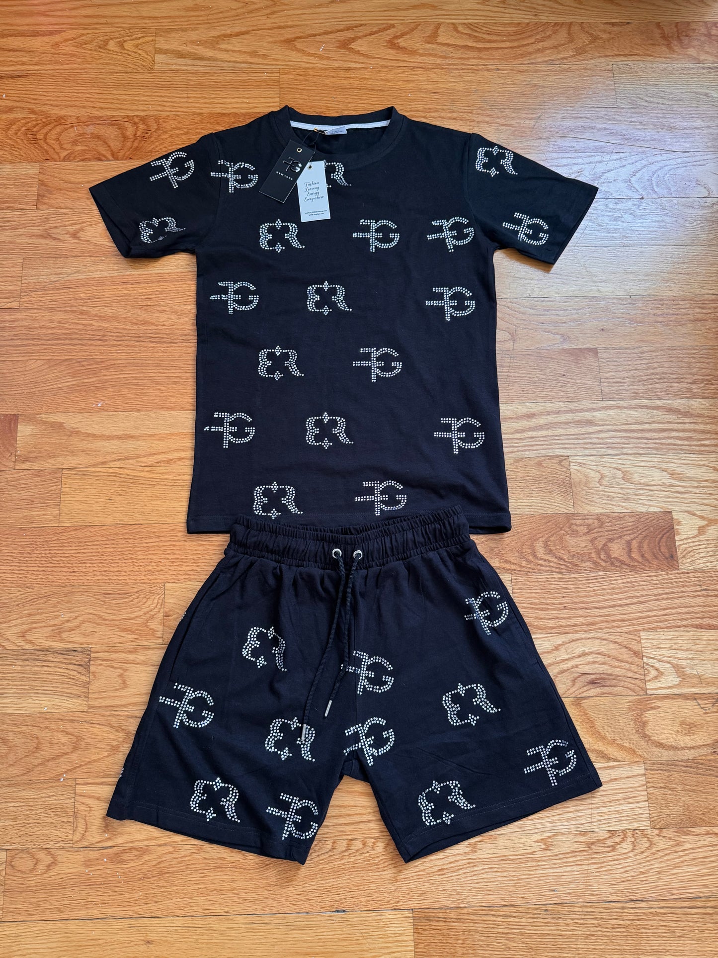 Rhinestone Short Sets