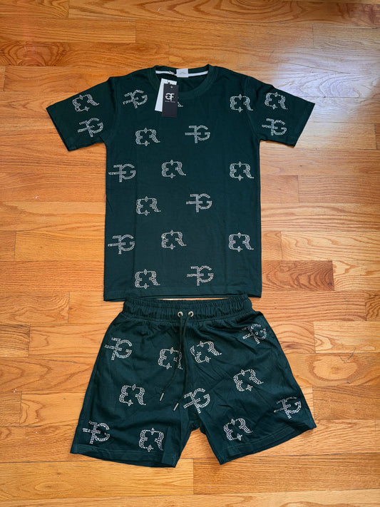 Rhinestone Short Sets